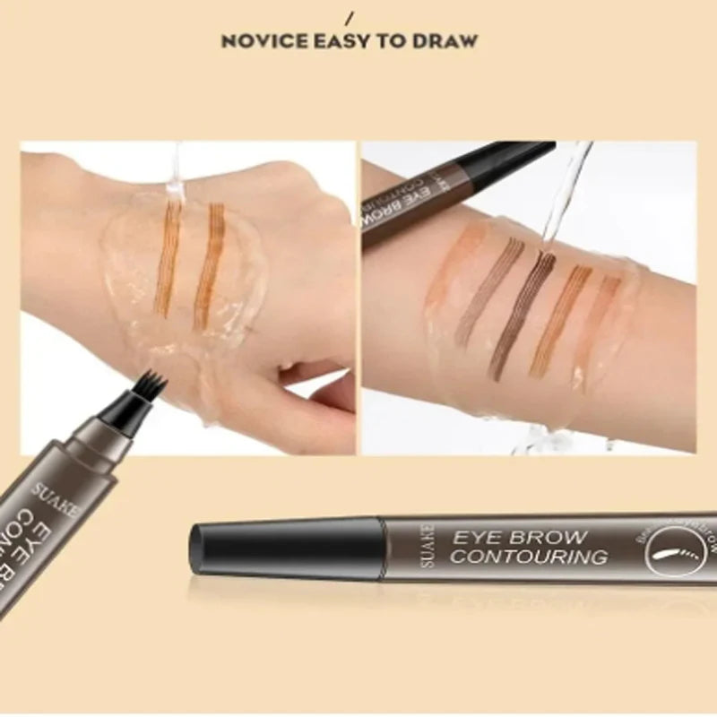 4 Point Eyebrow Pencil Maquillajes Para Mujer Waterproof Liquid Eyebrow Pen Makeup Long Lasting Makeup Microblade Brow Pencil