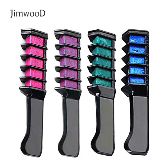 Jimwood 1pc Hair Mascara  Crayons for Color Chalk for the Hair Color Temporary Blue Hair Dye With Comb 8 colors